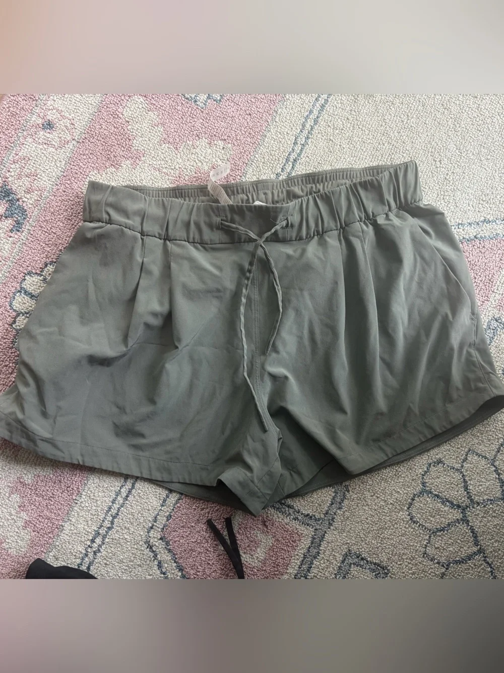 Lululemon light olive green shorts